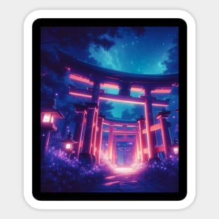 Torii Gate - Night Sticker